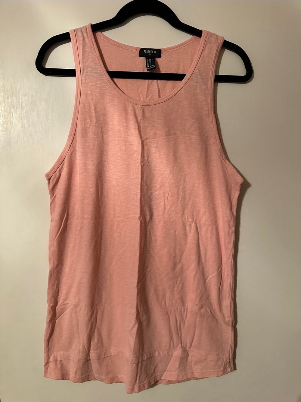 Forever 21 Light Pink Scoop Neck Tank Top